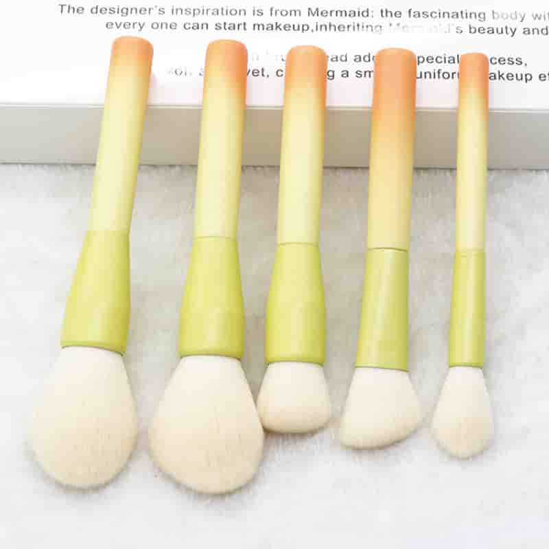2023 Make Up Vegan Eco Friendly Wooden Pink Synthetic PrivateLabel Professional Luxury Custom Logo High Quality Makeup Brush Set (1 (5)