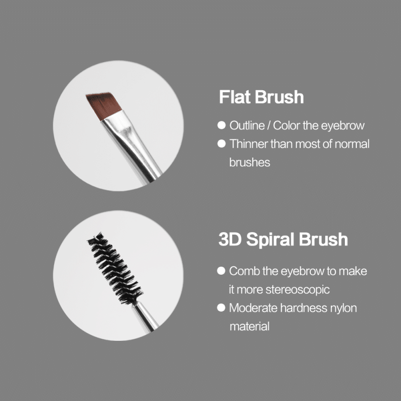 Thin Angled Eyebrow Define Private Label Flat Definer Brush Flat Eyeshadow Brush eyebrow brush (6)